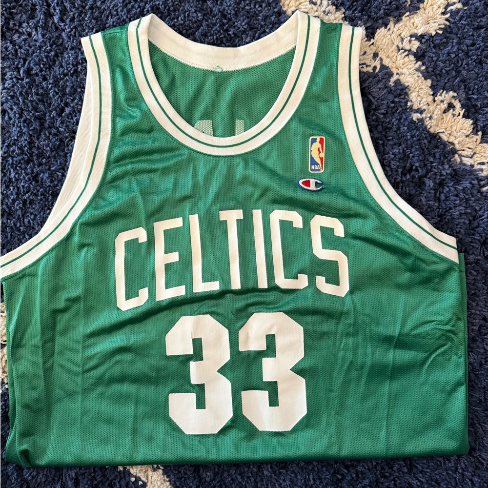 Champion Celtics Larry Bird Jersey
